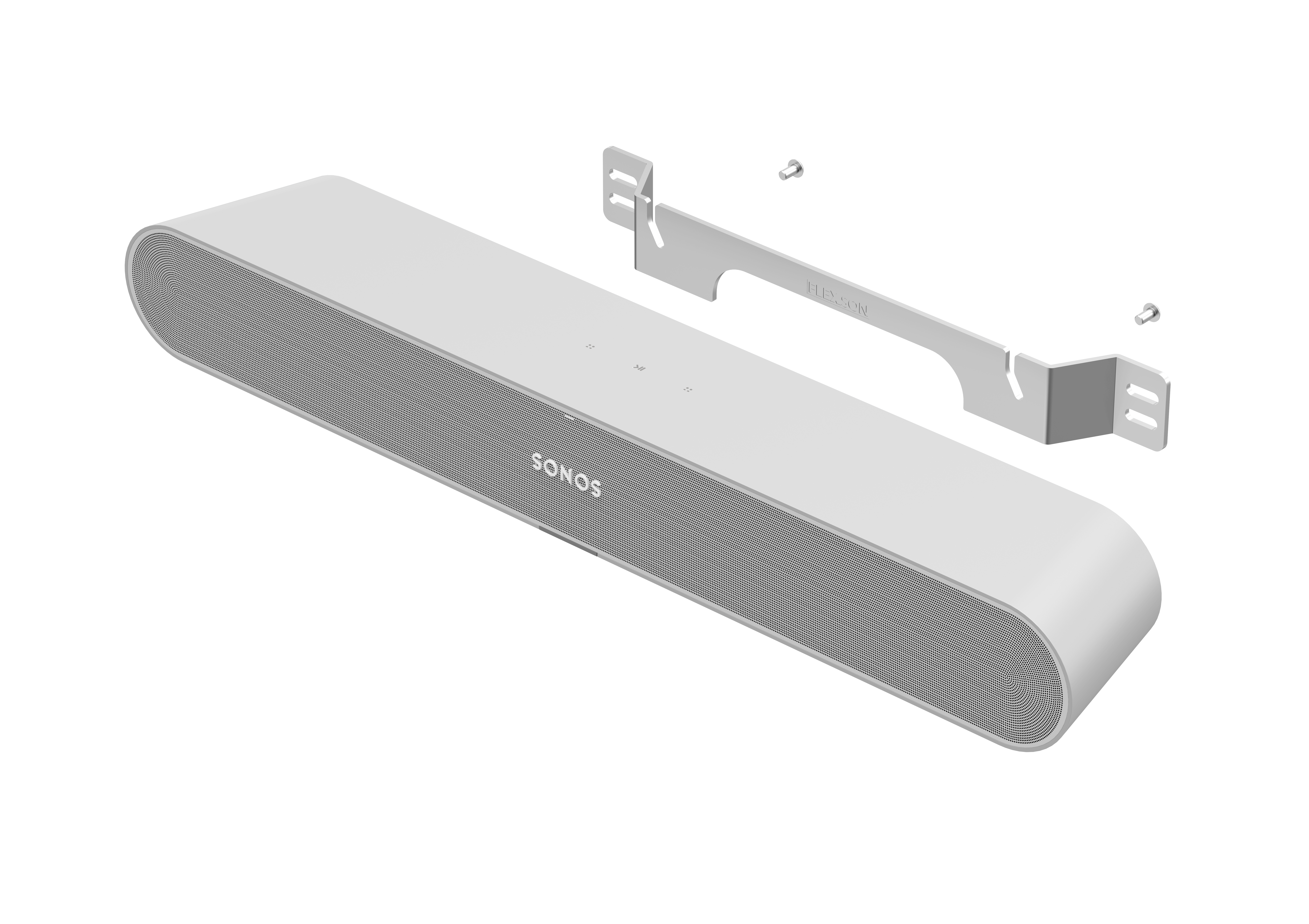 Sonos Ray in Weiß mit Wandhalterung